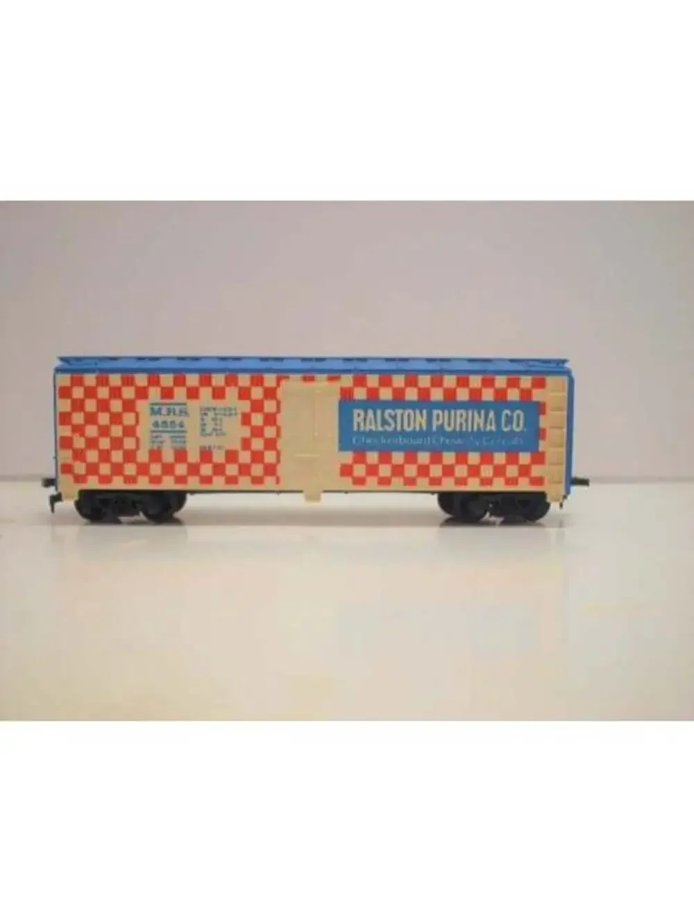 MRS 4554 Ralston Purina Co. Checkerboard Clowns & Cereals Box Car Model Train